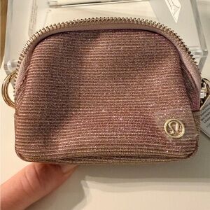 NWT Lululemon Everywhere Belt Bag Nano Glitter Pink Champagne/Muse/Gold